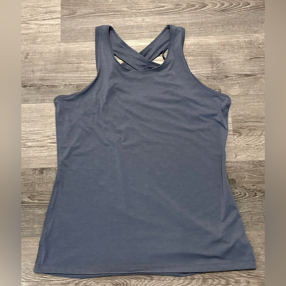 Danskin Crossback Tank Top - Slate Blue. 
Women size L